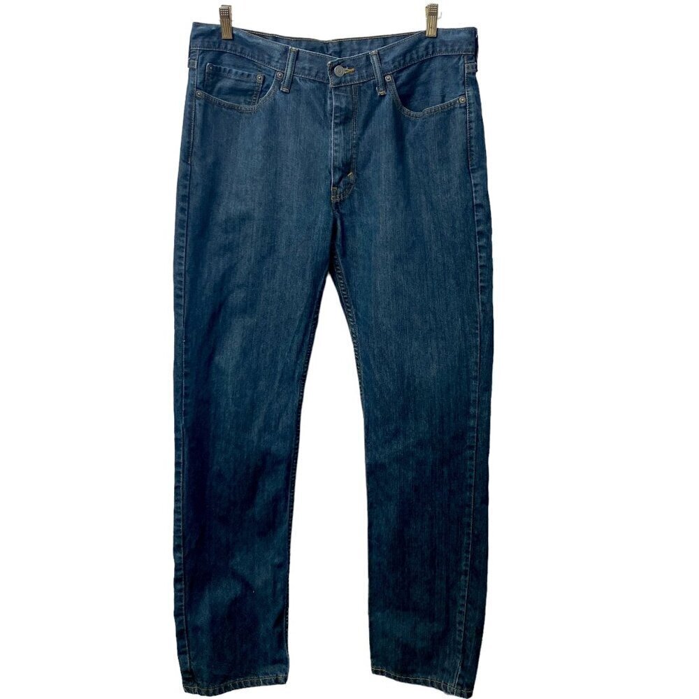 LEVI'S 514 Mens Jeans 36/ 31.5 Inseam Straight Leg Medium Wash Denim